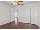 Bedroom with ceiling fan and closet at 15 Sawfish Ln, Kissimmee, FL 34759