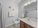 Cozy bathroom with a vanity sink and a shower/tub combo at 1821 San Jacinto Cir, Sanford, FL 32771