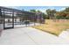 View of the screened in pool and shed from the patio in the backyard at 2420 Heron Ct, St Cloud, FL 34769