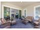 This outdoor seating area flows from the interior and provides a comfortable gathering space at 2423 Datura Loop, St Cloud, FL 34772