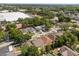 Aerial view of neighborhood with mature trees and well-maintained lawns at 342 Hanging Moss Cir, Lake Mary, FL 32746