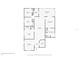 Detailed floor plan showcasing the layout of this beautiful home, including the kitchen, bedrooms, and screened patio at 342 Hanging Moss Cir, Lake Mary, FL 32746