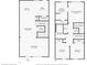 Detailed floor plan showing layout of the first and second floor, including rooms and dimensions at 9112 Grey Moss Dr, Orlando, FL 32832