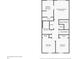 Detailed floor plan showing layout of the second floor, including rooms and dimensions at 9112 Grey Moss Dr, Orlando, FL 32832
