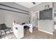Bright home office space with modern desk and chalkboard wall at 9112 Grey Moss Dr, Orlando, FL 32832