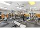 Community gym with exercise equipment including treadmills and weights at 10166 Hidden Dunes Ln, Orlando, FL 32832