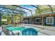 Enjoy the screened pool area and backyard featuring a relaxing pool, covered patio and dining area at 105 Elizabeth Ave, Altamonte Springs, FL 32701