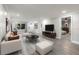 Bright living room featuring modern furniture, decor, and hardwood floors at 120 East St, Altamonte Springs, FL 32701
