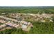 A beautiful aerial view of townhome community surrounded by lush green landscape and multiple ponds at 1801 Nice Ct, Kissimmee, FL 34747