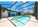 Inviting screened-in pool with an attached outdoor kitchen and ample seating for entertaining at 208 Madeira Ave, Orlando, FL 32825