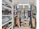 Spacious closet featuring organized shelves, rods, and storage baskets at 2162 Lake Howell Preserve Ct, Maitland, FL 32751