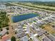 An attractive aerial view of homes in a suburban neighborhood, showcasing the community and surrounding areas at 2515 W End Dr, St Cloud, FL 34772