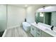 Modern bathroom features double vanity, soaking tub, and a glass shower enclosure at 273 Marion Oaks Golf Rd, Ocala, FL 34473