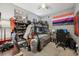 Bedroom featuring bunk beds, shelves, and desk in a casual setting at 34423 Alameda Dr, Sorrento, FL 32776
