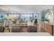 Open-concept living area with stunning ocean views, seamlessly connecting to the dining space at 4601 S Atlantic Ave # 7030, Port Orange, FL 32127