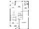 First floor plan features a 3-car garage, flex room, kitchen, Gathering room, guest room and lanai at 6717 Yellow Warbler Bnd, St Cloud, FL 34771
