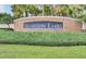 Elegant stone entrance sign welcomes you to the Hampton Lakes community at 833 Lockbreeze Dr, Davenport, FL 33897