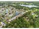 Beautiful aerial view of waterfront homes with well-manicured lawns and serene water features at 2244 Silver Lakes N Dr, Lakeland, FL 33810