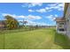 Large backyard with a fence providing a serene view of the lake and the community beyond at 2407 Oakington St, Winter Garden, FL 34787