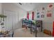 bedroom with a loft bed, fun decor, and lots of storage space at 2407 Oakington St, Winter Garden, FL 34787