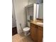 Bathroom featuring a granite vanity, toilet with bidet, and floor tiling at 2516 Grassy Point Dr # 210, Lake Mary, FL 32746