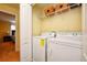 Convenient laundry room with modern washer and dryer at 2919 Banana Palm Dr, Kissimmee, FL 34747