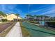 Shuffleboard court with lush landscaping at 2919 Banana Palm Dr, Kissimmee, FL 34747