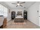 Relaxing bedroom with ceiling fan, and vintage style furniture at 335 Debary Ave, Debary, FL 32713