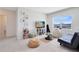 Relaxing bedroom featuring a television, a beanbag chair, and ample natural light at 3829 Allegany Ln, Sanford, FL 32771