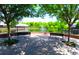 Serene pond view with a tranquil fountain, benches, and lush greenery surrounding the area at 5114 Hawkstone Dr, Sanford, FL 32771