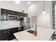 Sleek kitchen with stainless steel appliances, ample counter space, and dark cabinetry for a modern aesthetic at 5393 Red Coral Cir, Mount Dora, FL 32757