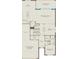 First floor floor plan featuring a 3 car garage, kitchen, gathering room, flex room, and bedroom 2 at 6009 Tree Crossing Ln, St Cloud, FL 34771