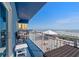 Private balcony with outdoor seating and unobstructed ocean views at 611 S Atlantic Ave # 4212, New Smyrna Beach, FL 32169