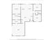 Detailed floorplan layout of the home showcasing the primary bedroom, kitchen, and garage at 72 Fairway Cir, Umatilla, FL 32784