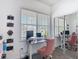 Bright office space featuring a modern desk, large window, and ample natural light at 7509 Mourning Dove Cir # 203, Reunion, FL 34747