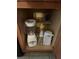 Kitchen cabinet with various cooking appliances at 8101 Resort Village Dr # 3909, Orlando, FL 32821