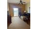 Comfortable living room area with access to the balcony at 8101 Resort Village Dr # 3909, Orlando, FL 32821