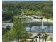 Scenic view of a pond with water fountain at 8101 Resort Village Dr # 3909, Orlando, FL 32821