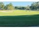 Lush golf course showcasing manicured green grass, mature trees, and a golfer enjoying the scenic views at 903 Kersfield Cir, Lake Mary, FL 32746