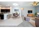Open living space with a cozy dining area and a glimpse of the modern kitchen, designed for comfort at 903 Kersfield Cir, Lake Mary, FL 32746