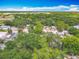 Scenic aerial view of a residential neighborhood showcasing lush greenery and tree-lined streets at 1314 S Mellonville Ave, Sanford, FL 32771