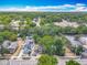 Aerial view of a neighborhood with mature landscaping, highlighting the property's location at 1314 S Mellonville Ave, Sanford, FL 32771