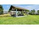 Community pavilion with picnic tables offers a shady spot for outdoor gatherings and relaxation at 16527 Sea Glass St, Winter Garden, FL 34787