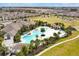 Aerial view of a resort-style pool area, perfect for relaxation and community gatherings at 16527 Sea Glass St, Winter Garden, FL 34787