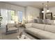 Open floor plan with lots of natural light shows a modern living room and kitchen at 17380 Sw 36Th Ave Rd, Ocala, FL 34473