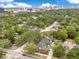 A tranquil residential neighborhood with tree-lined streets, and an in-ground pool at 1845 Delaney Ave, Orlando, FL 32806