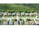A beautiful aerial view highlighting the homes, landscaped yards, and community layout at 2739 Village Pine Ter, Orlando, FL 32833