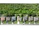 Aerial view of homes with backyards next to trees offering privacy and scenic views at 2739 Village Pine Ter, Orlando, FL 32833