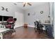 Large home office setup with dual workstations and ample space for multiple computer monitors at 2739 Village Pine Ter, Orlando, FL 32833