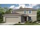 Charming two-story home with a two car garage, neutral color palette, and well maintained landscaping at 4718 Yellow Elder Way, Kissimmee, FL 34758